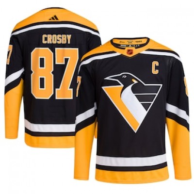 Pittsburgh Pittsburgh Penguins #87 Sidney Crosby Men's adidas Reverse Retro 2.0 Authentic Player Jersey Black
